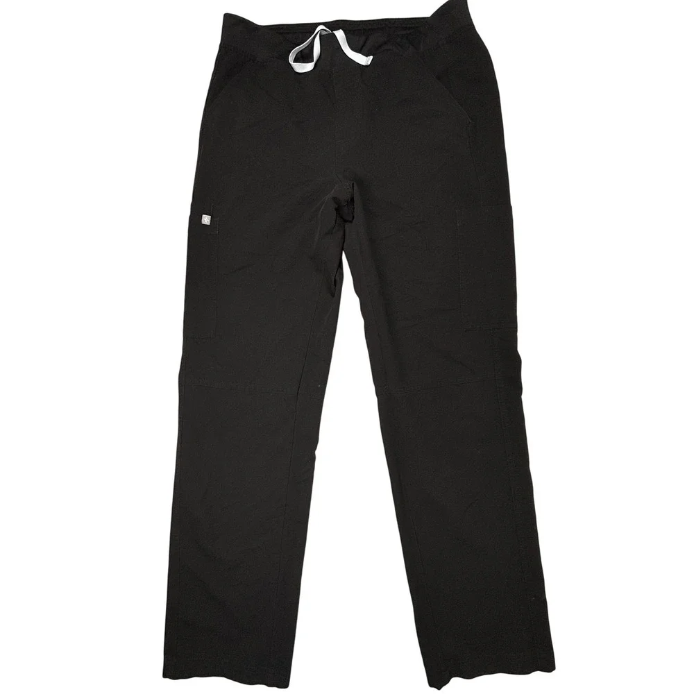 FIGS AXIM Cargo Scrub Pants Mens Large‎ Black T2001 Technical Collection EUC